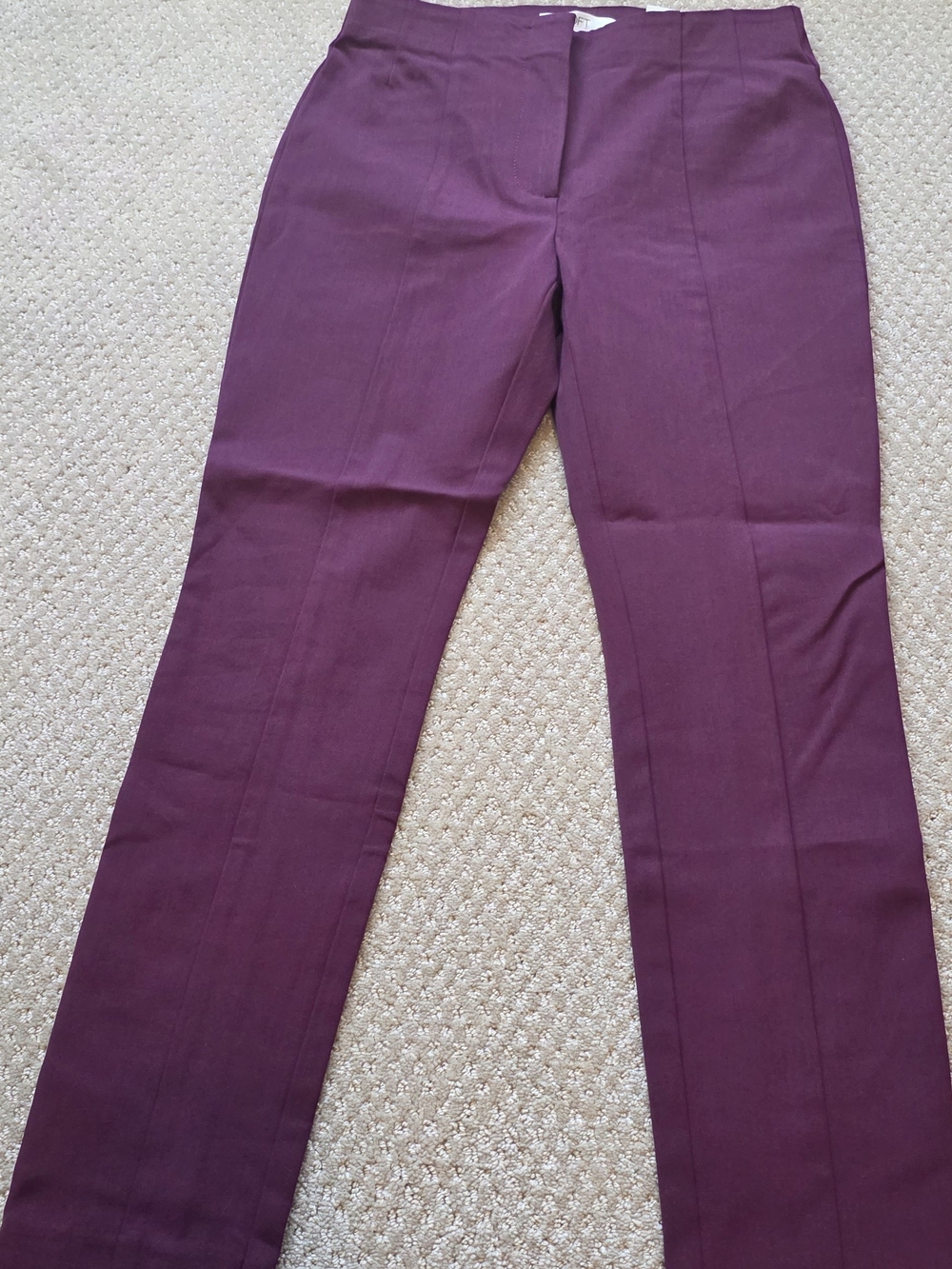 LOFT Women's Skinny Dress Pants in Deep Plum